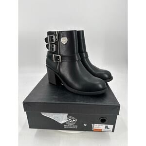 NWT Milwaukee Leather Women's Short Black Fashion Boots MBL9405